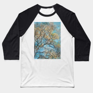 Watercolor tree on blue background #tree Baseball T-Shirt